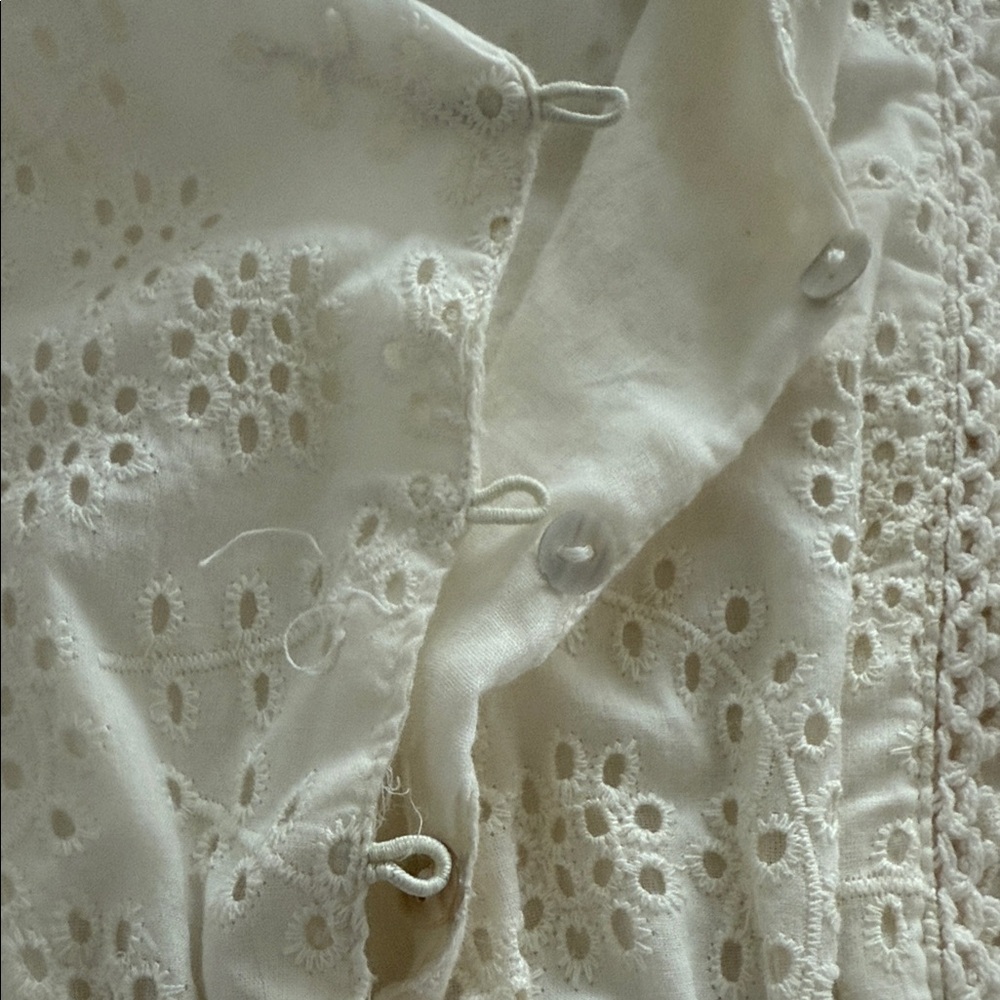 Chic White Ruffle Mini Dress - Picture 7 of 10